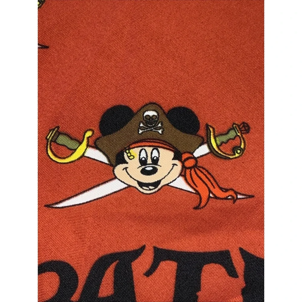 Walt DISNEY Pirates In The Caribbean MICKEY MOUSE Red Bandana Triangle Scarf DCL